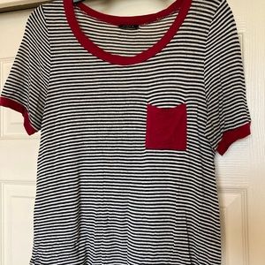 Poetry Black & White Striped Shirt